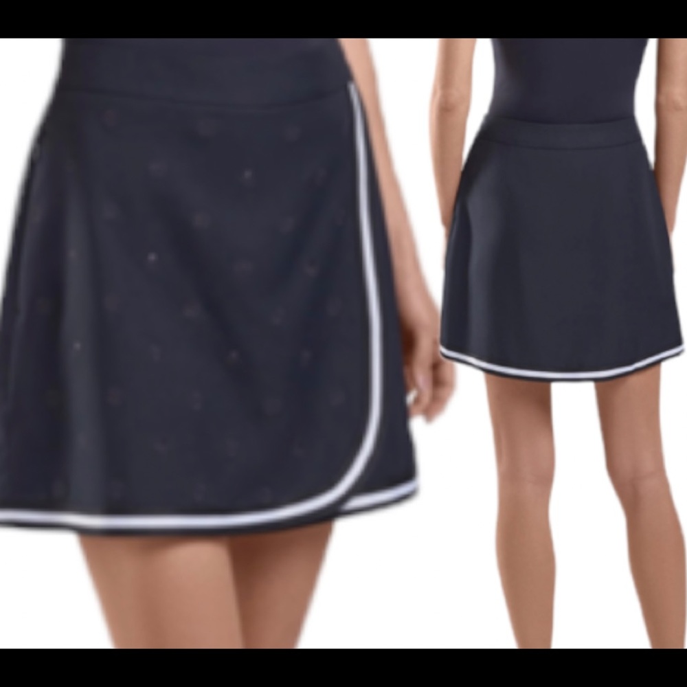 G/FORE Navy A-Line Skirt with White Trim